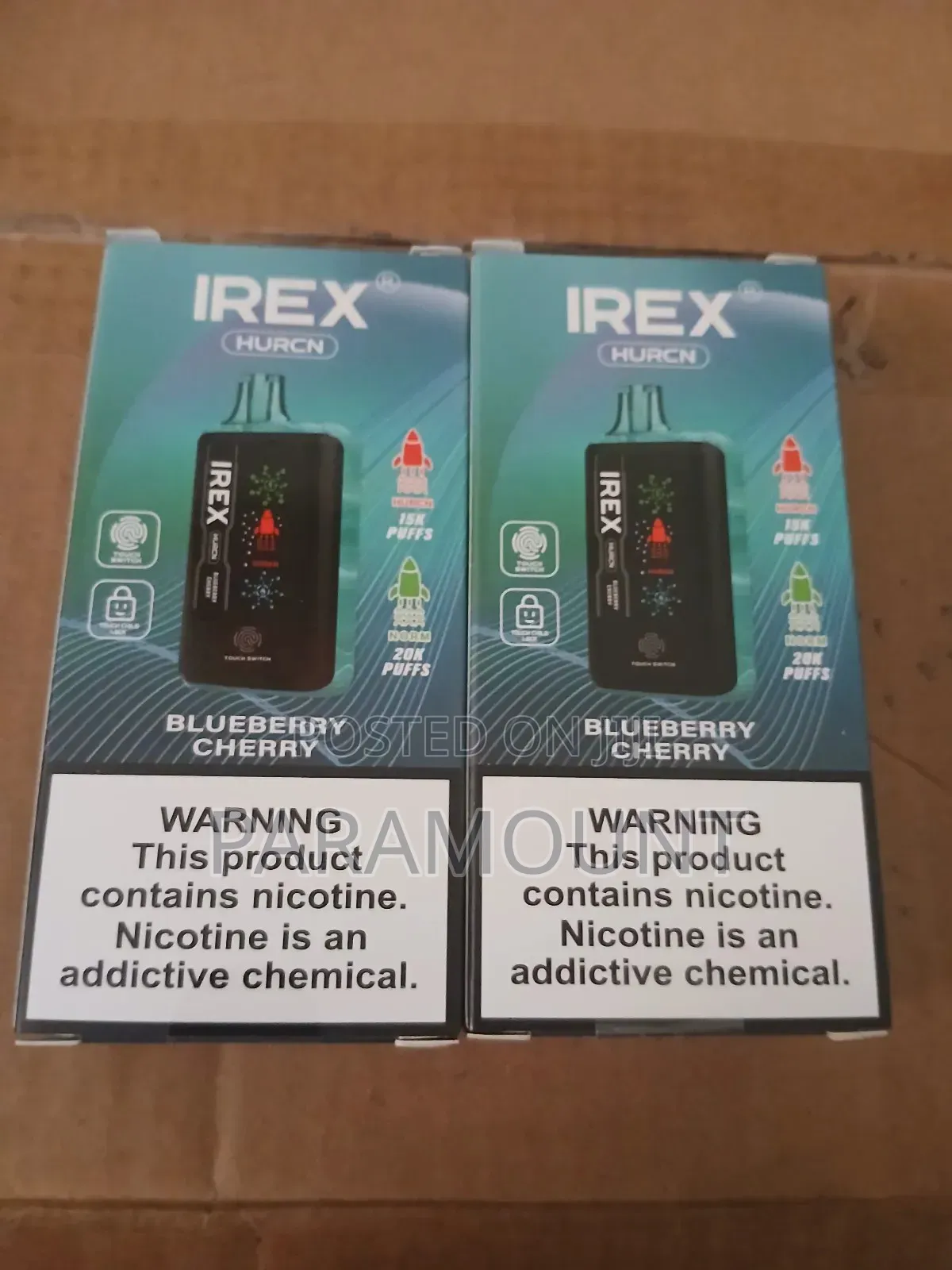 Blueberry Cherry Puffs Rechargeable Vape. Irex