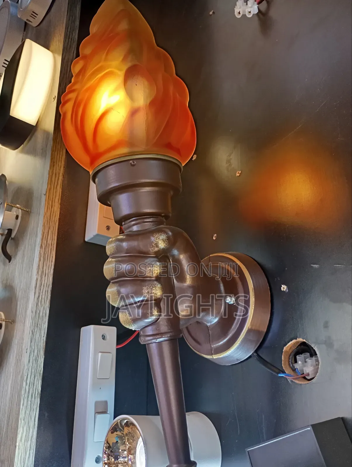 New Garden Outdoor Flame Light American Retro
