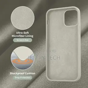 Silicone Case iPhone 12 Pro Max + Camera Protection -White