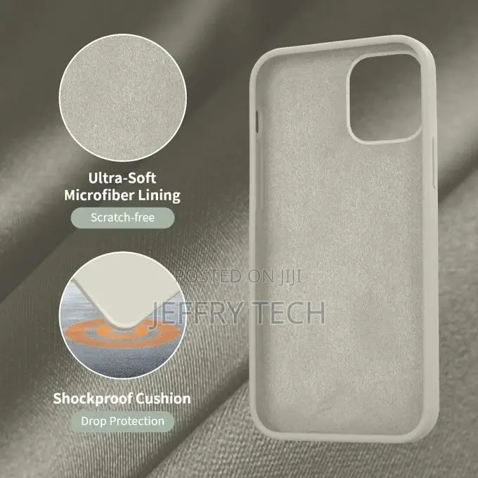 Silicone Case iPhone 12 Pro Max + Camera Protection -White