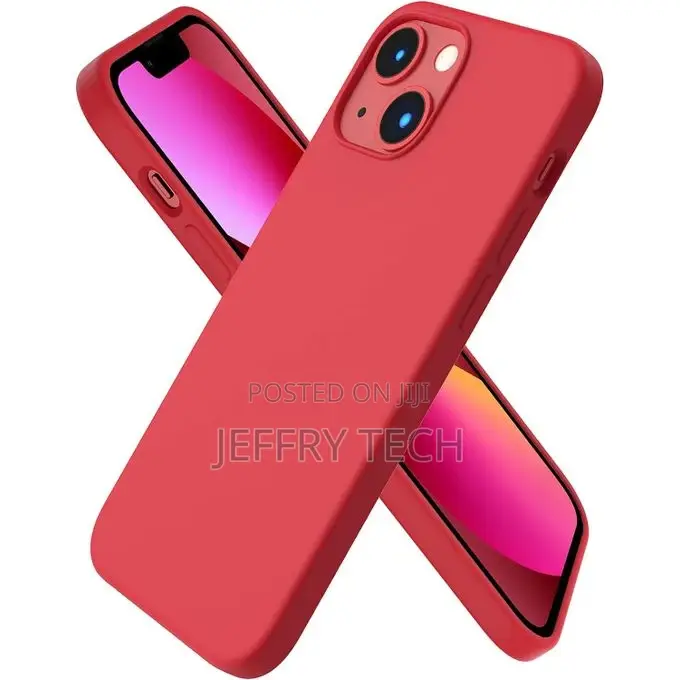 Silicone Case With iPhone 13 Mini + Camera Protection - Red