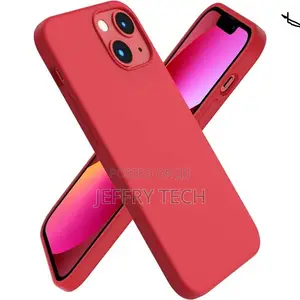 Silicone Case With iPhone 13 Mini + Camera Protection - Red