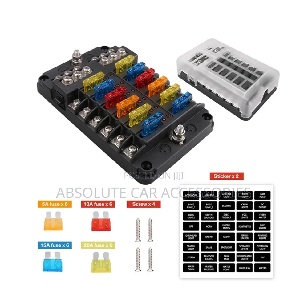 12 Way Fuse Holder Box