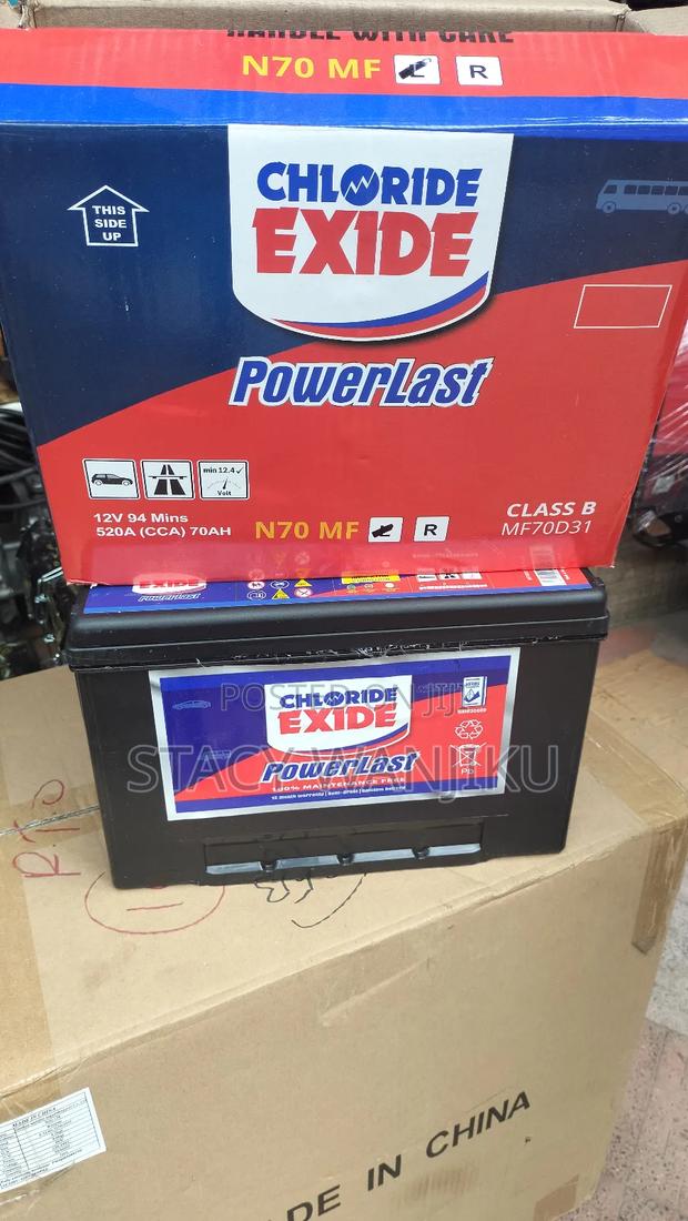 Chloride Exide N70 Car Battery Maintainance Free/Car Battery