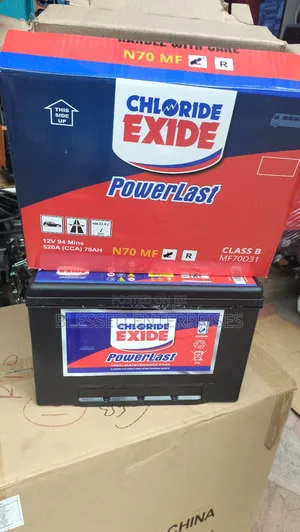 New Chloride Exide N70 Car Battery Maintainance Free Battery