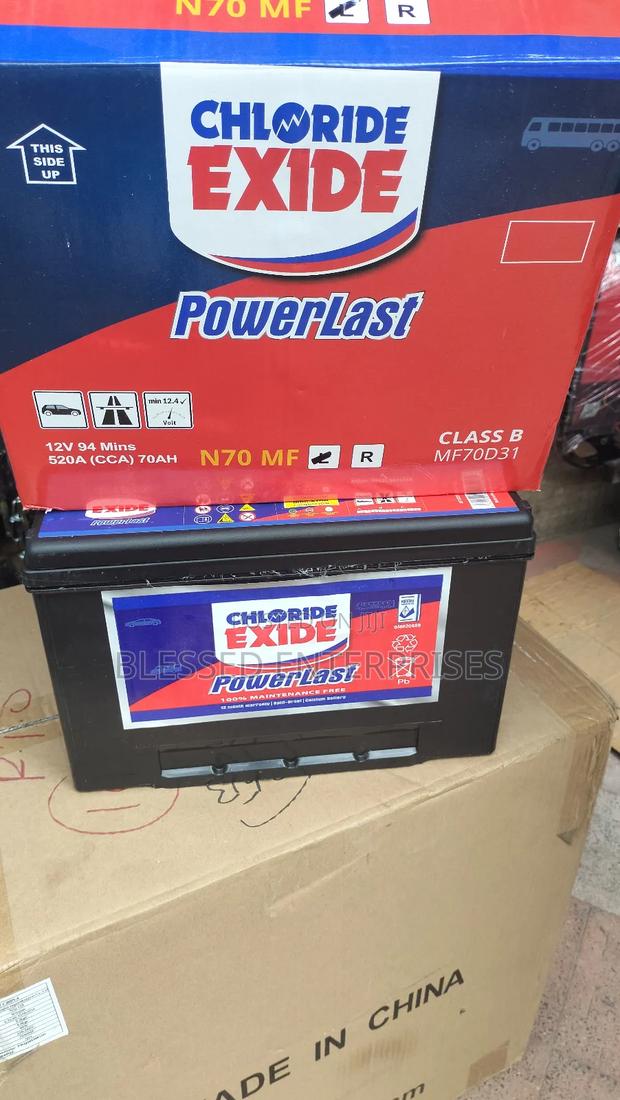 Powerlast N70 Chloride Exide Battery Car Battery