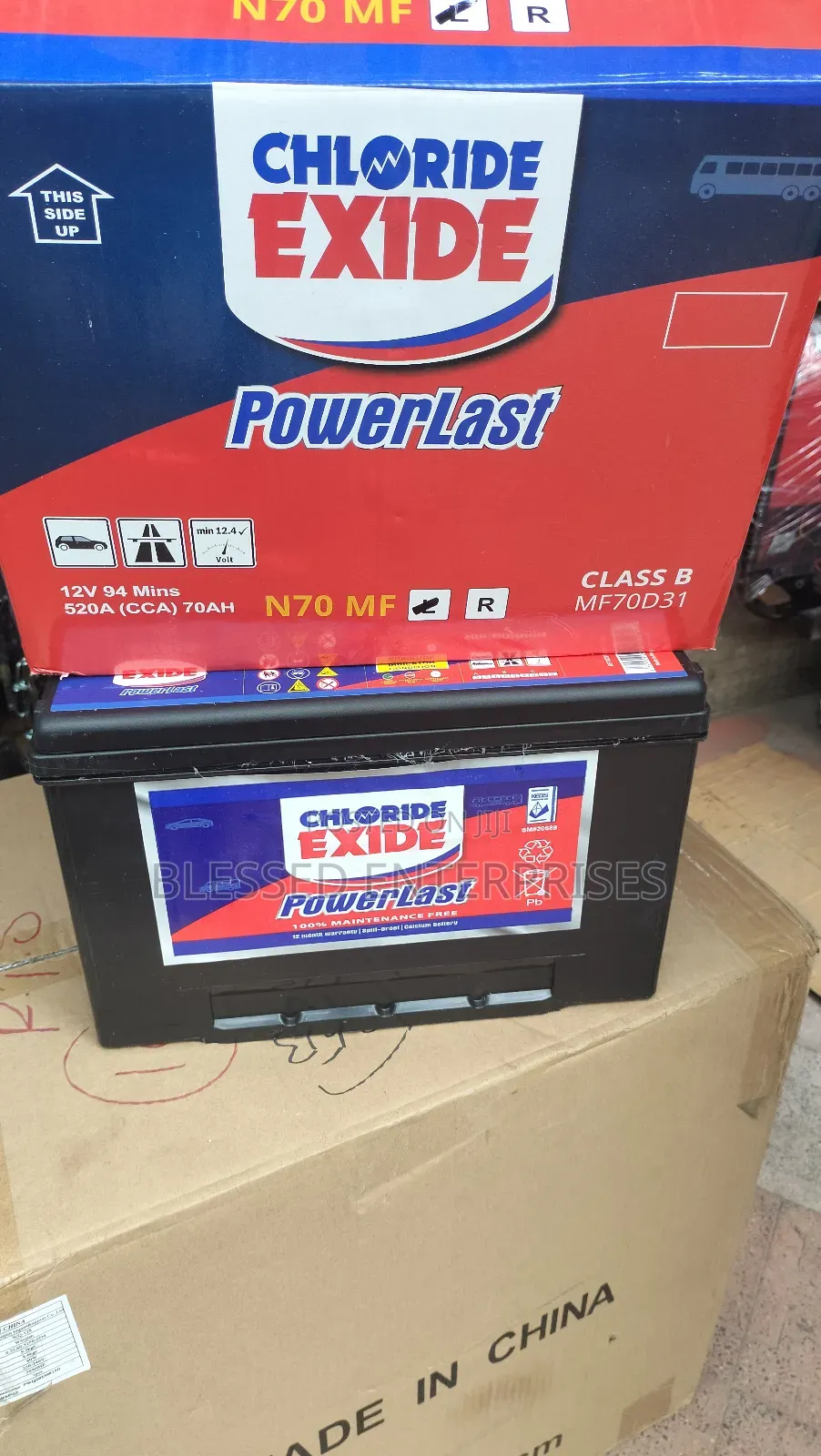 Powerlast N70 Chloride Exide Battery Car Battery