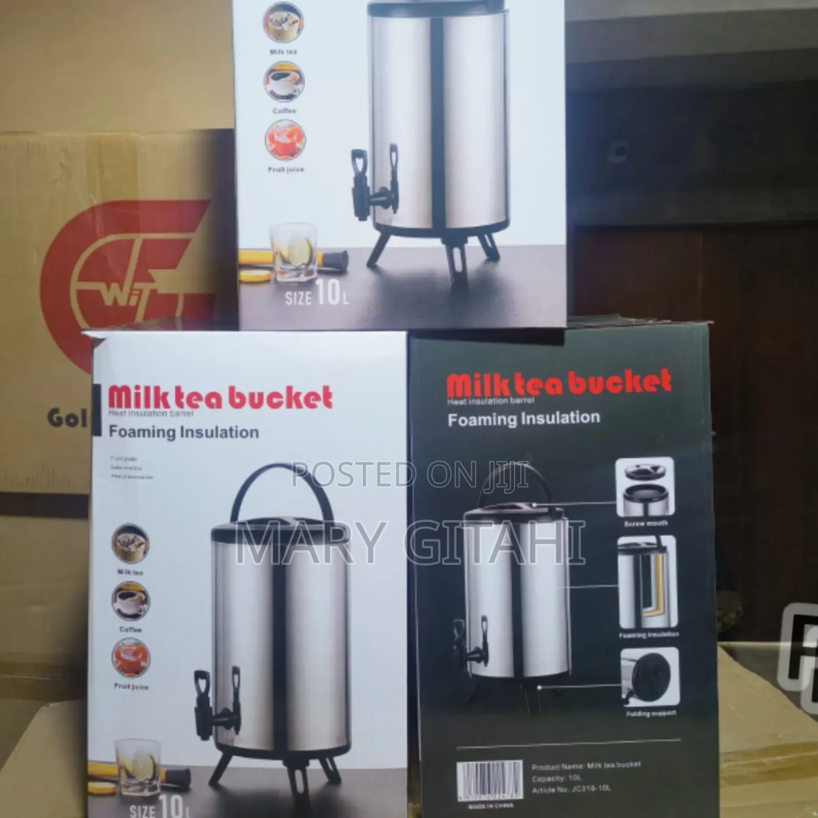 10 Litres Milk/Coffee/ Bucket Heat Insulation Barrel T-Urn at 