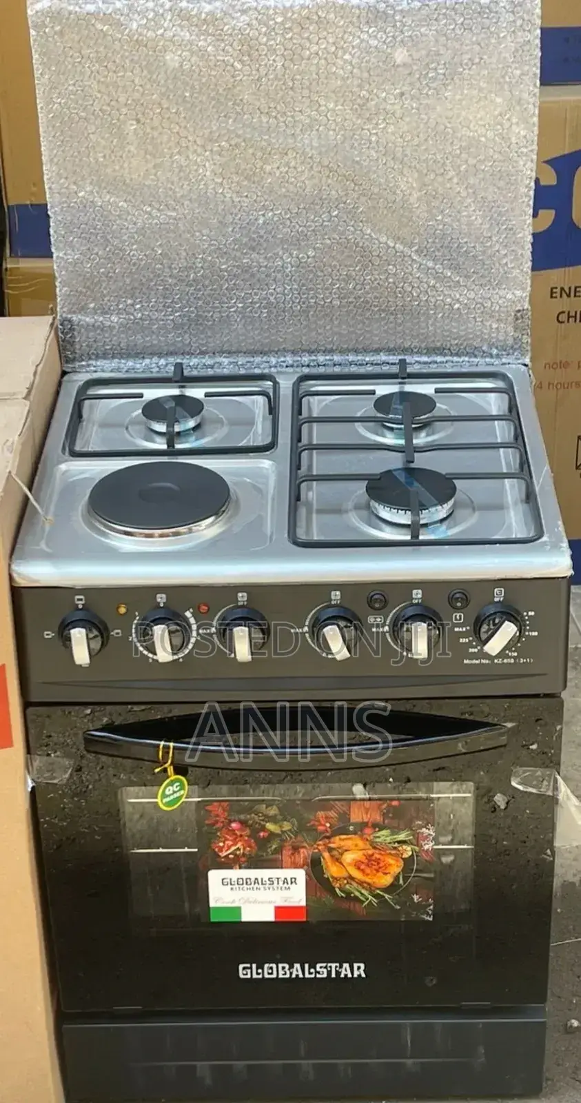 60*60 Globalstar JET 3+1 Standing Cooker- Electric Oven