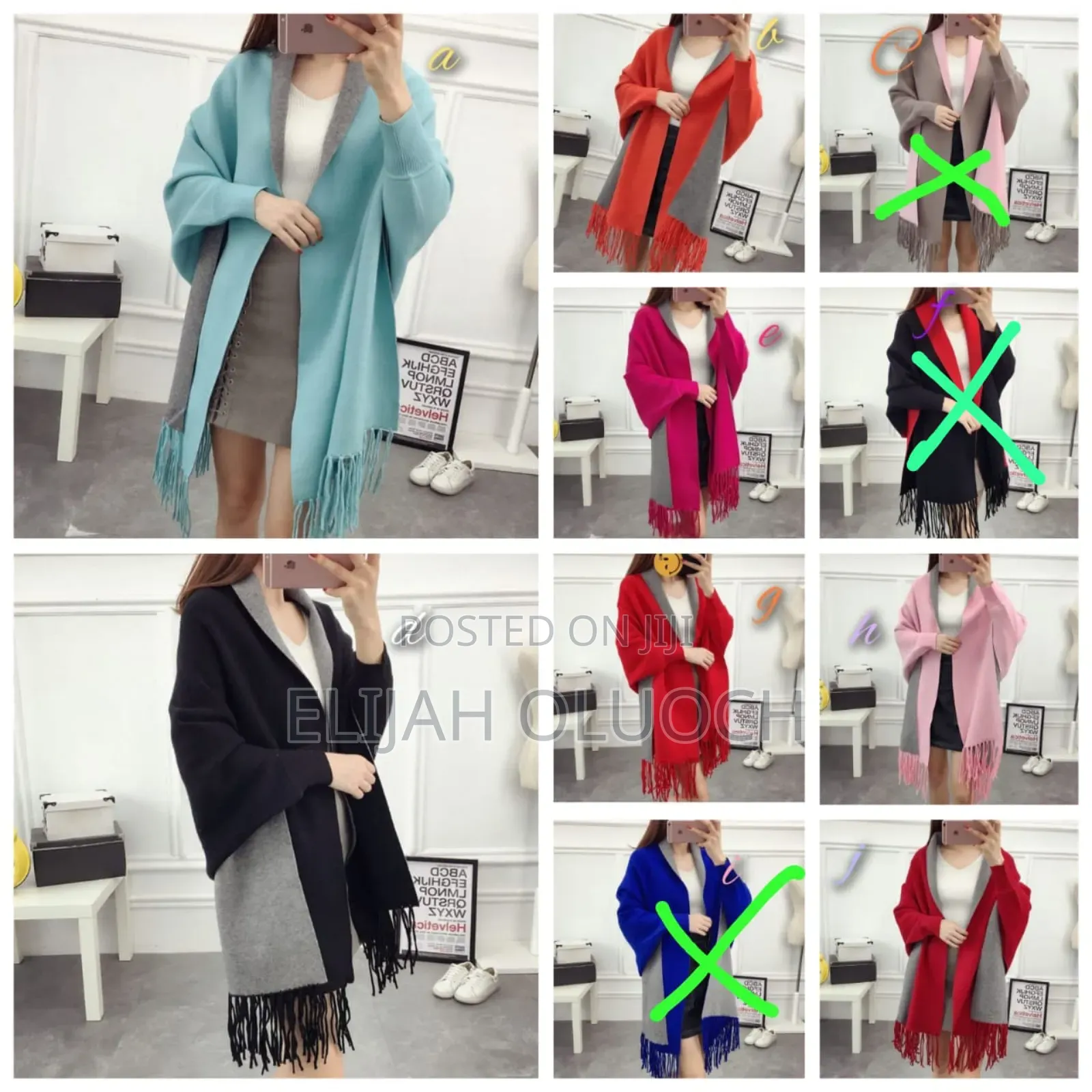 Wollen Double Sided Shawls