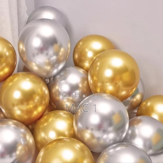 Chrome Metallic Balloons Luxurious Decorations