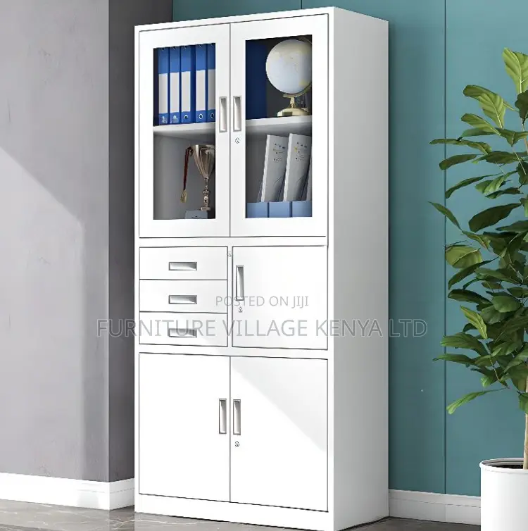 Office Storage Cabinets; Two Door Metallic Document Cabinet