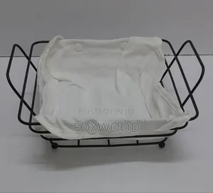 METALLIC Fruit,Bread,Deco Holder Basket With Cloth