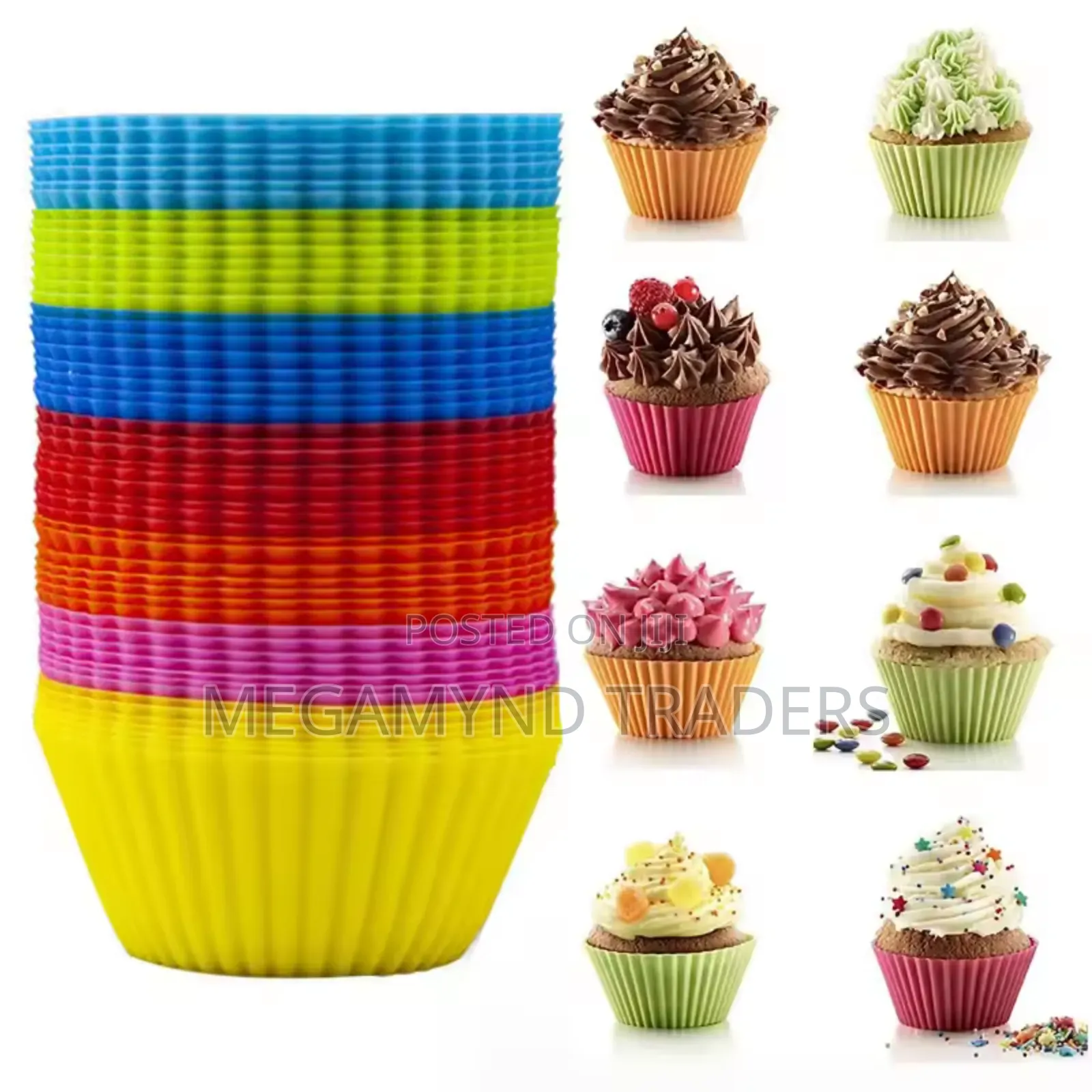 12pc Silicone Cupcake Large Size /Silicone Cake Mold