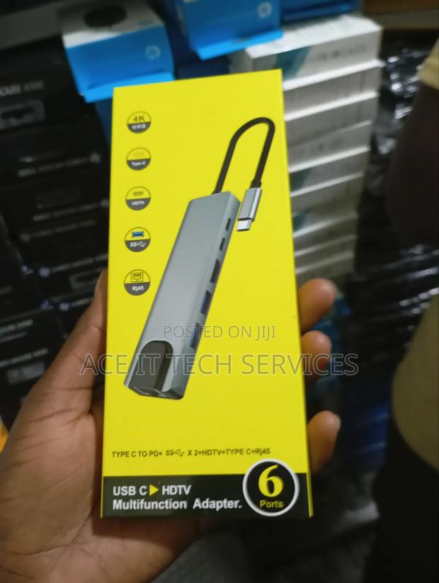 USB C HDTV Multifunction Adapter 6 Ports - main view