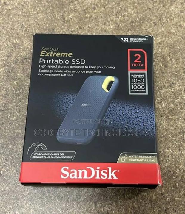 Sandisk E81 Extreme PRO External SSD 2tb - Black°E81 Extreme - main view