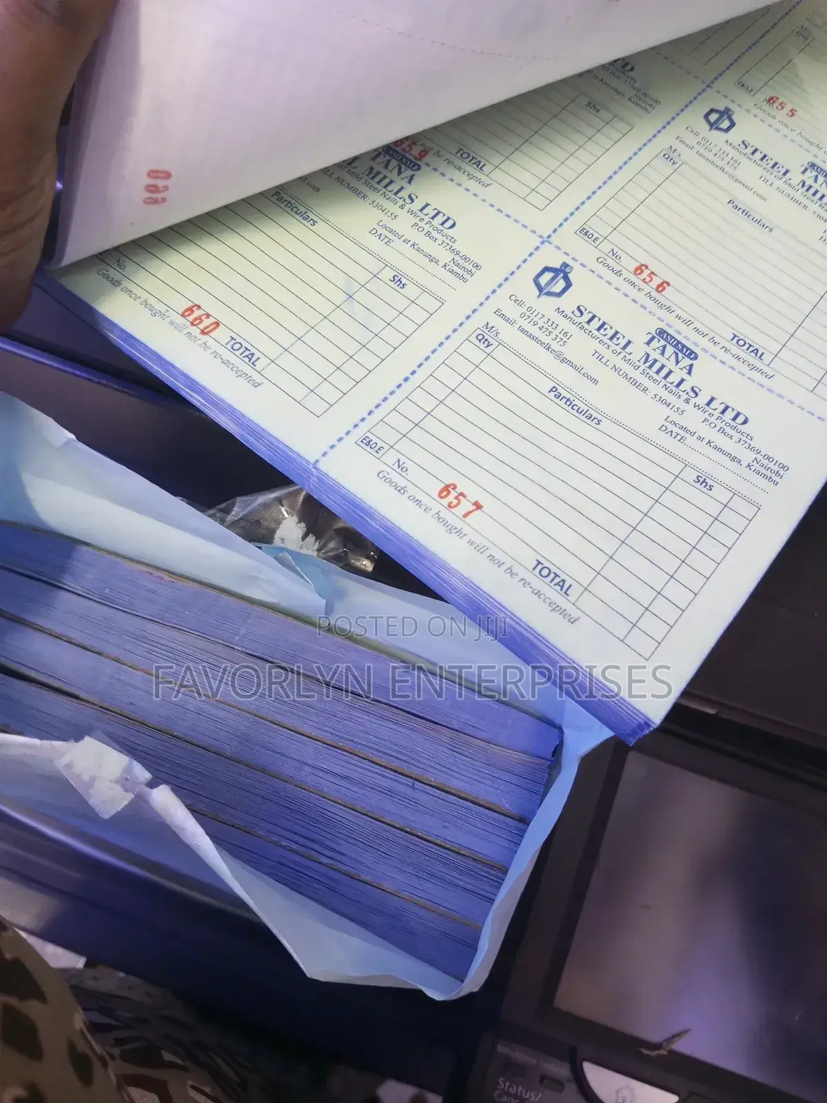 A4 Size Triplicate Receipts
