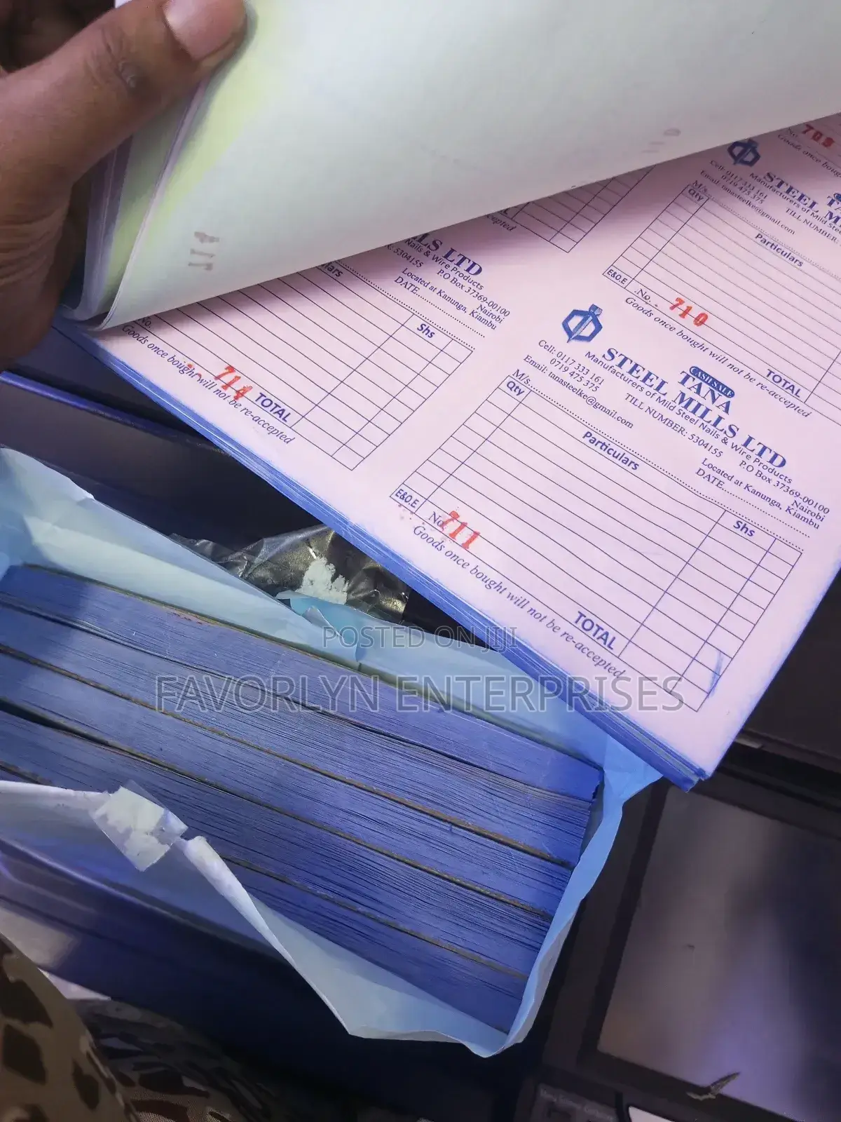 A4 Size Triplicate Receipts