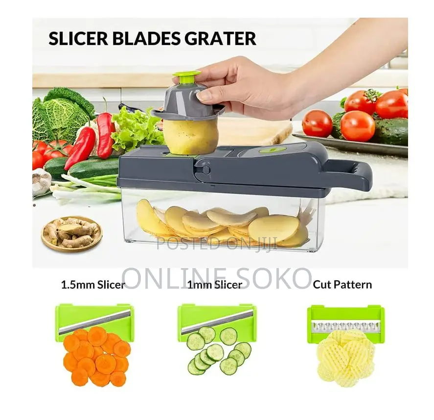 14/16-in-1 Multifunctional Vegetable Chopper, Dicer Slicer