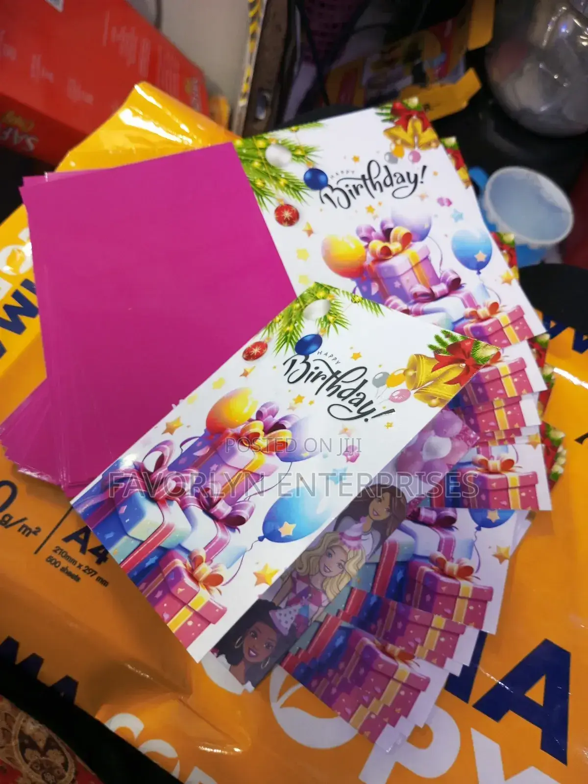 A5 Size Laminated Birthday Card