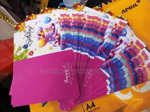 A5 Size Laminated Birthday Card