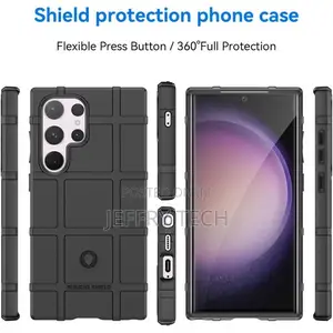 Rugged Shield Soft Cover Case for Samsung Galaxy S24 Ultra