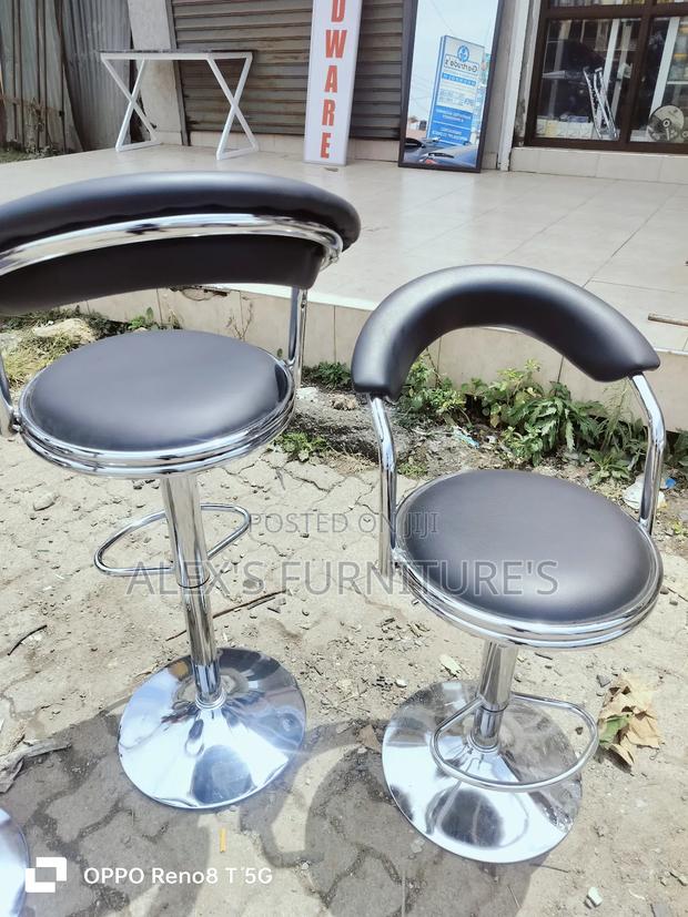 Black Leather Bar Stool