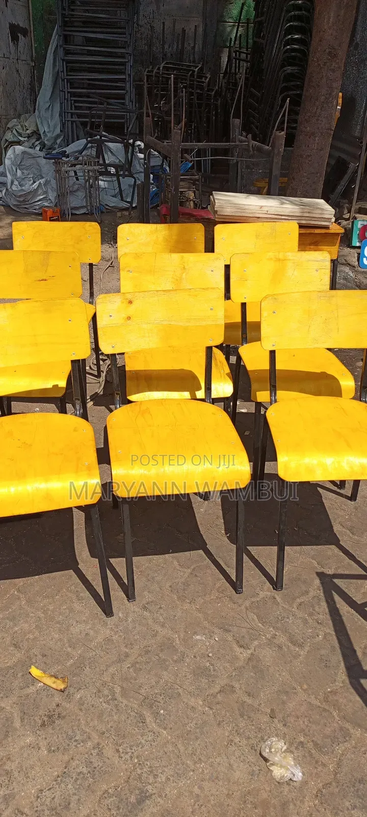 School Lockers and Chair