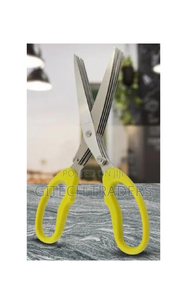 Multifunctional 5 Layer Herb Scissors