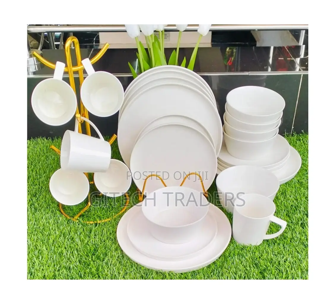 *Hot Cake High Quality Plain Dinner Set in Stock 24 PCS