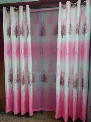 Pink Floral Curtains