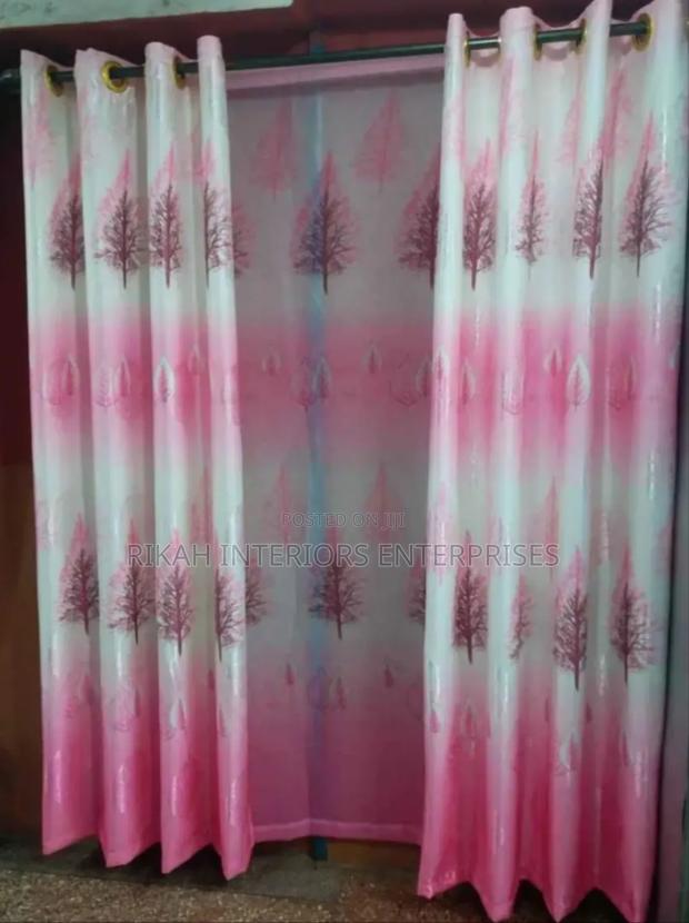 Pink Floral Curtains