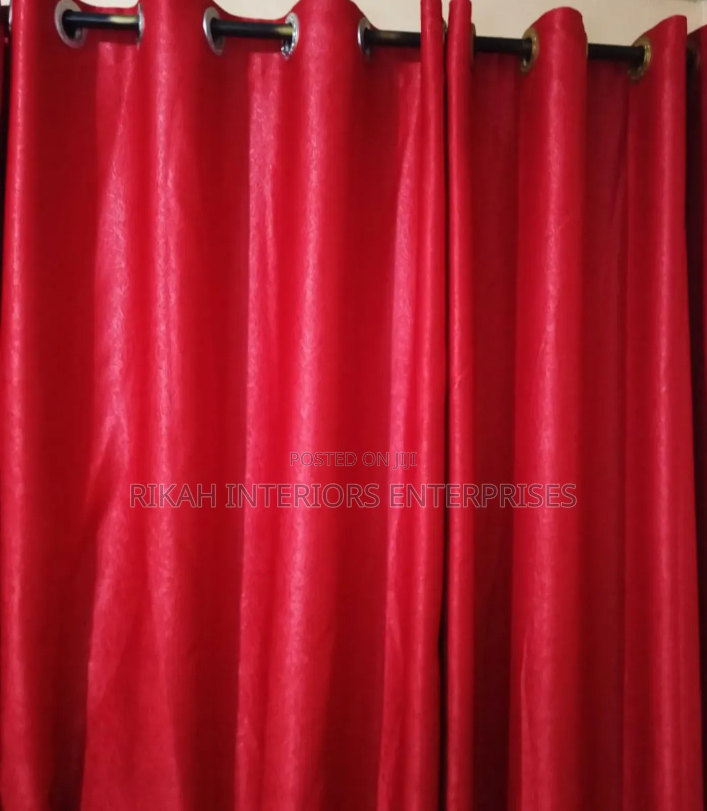 Quality Plain Red Curtains