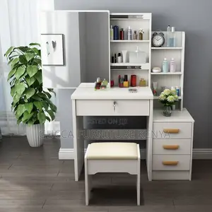 Dressers: Bedroom Vanity Wooden Table With Storage
