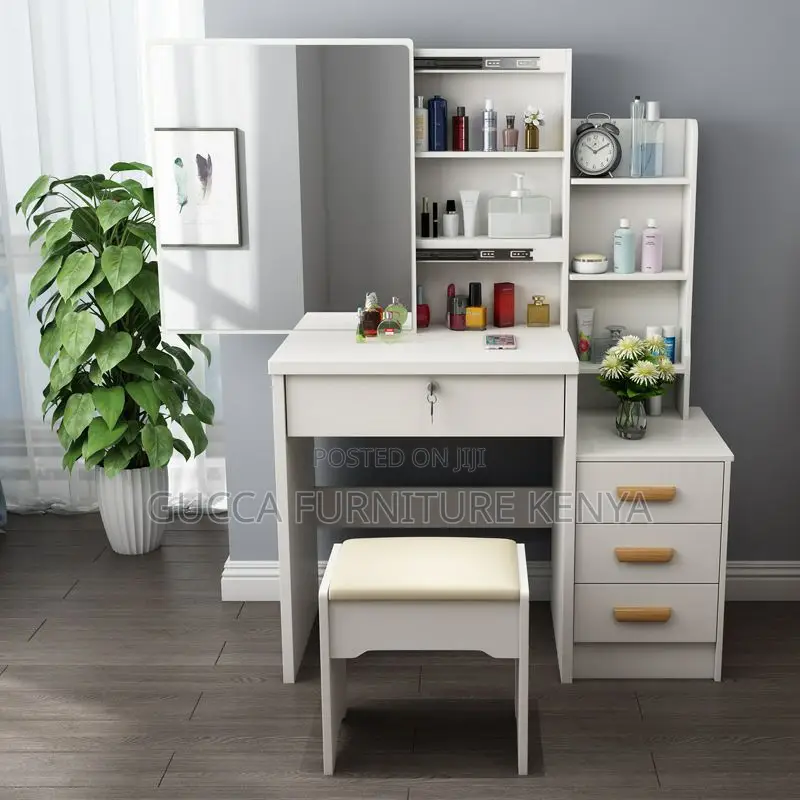Dressers: Bedroom Vanity Wooden Table With Storage