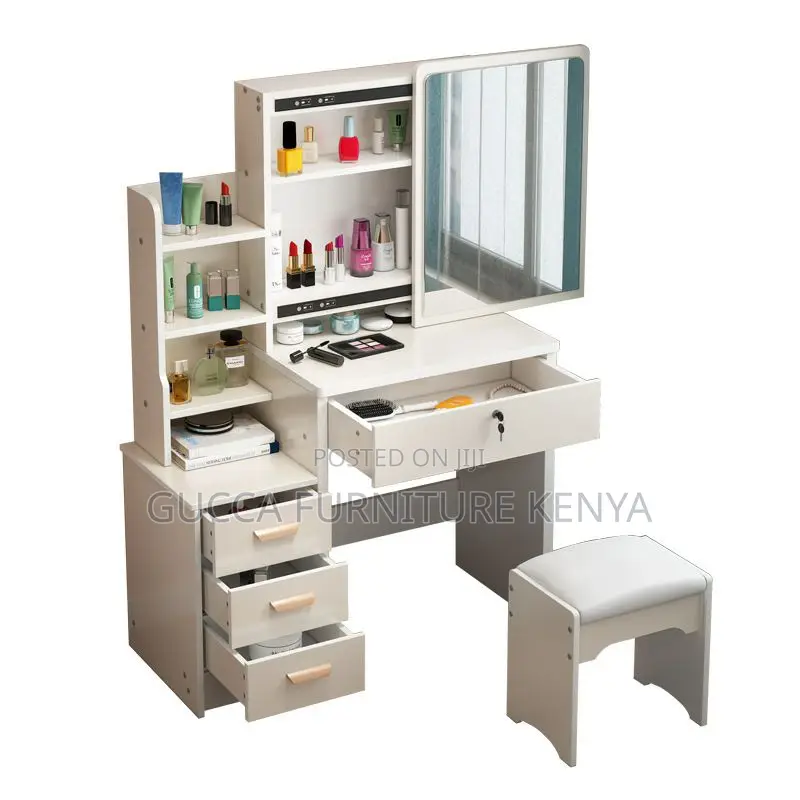 Dressers: Bedroom Vanity Wooden Table With Storage