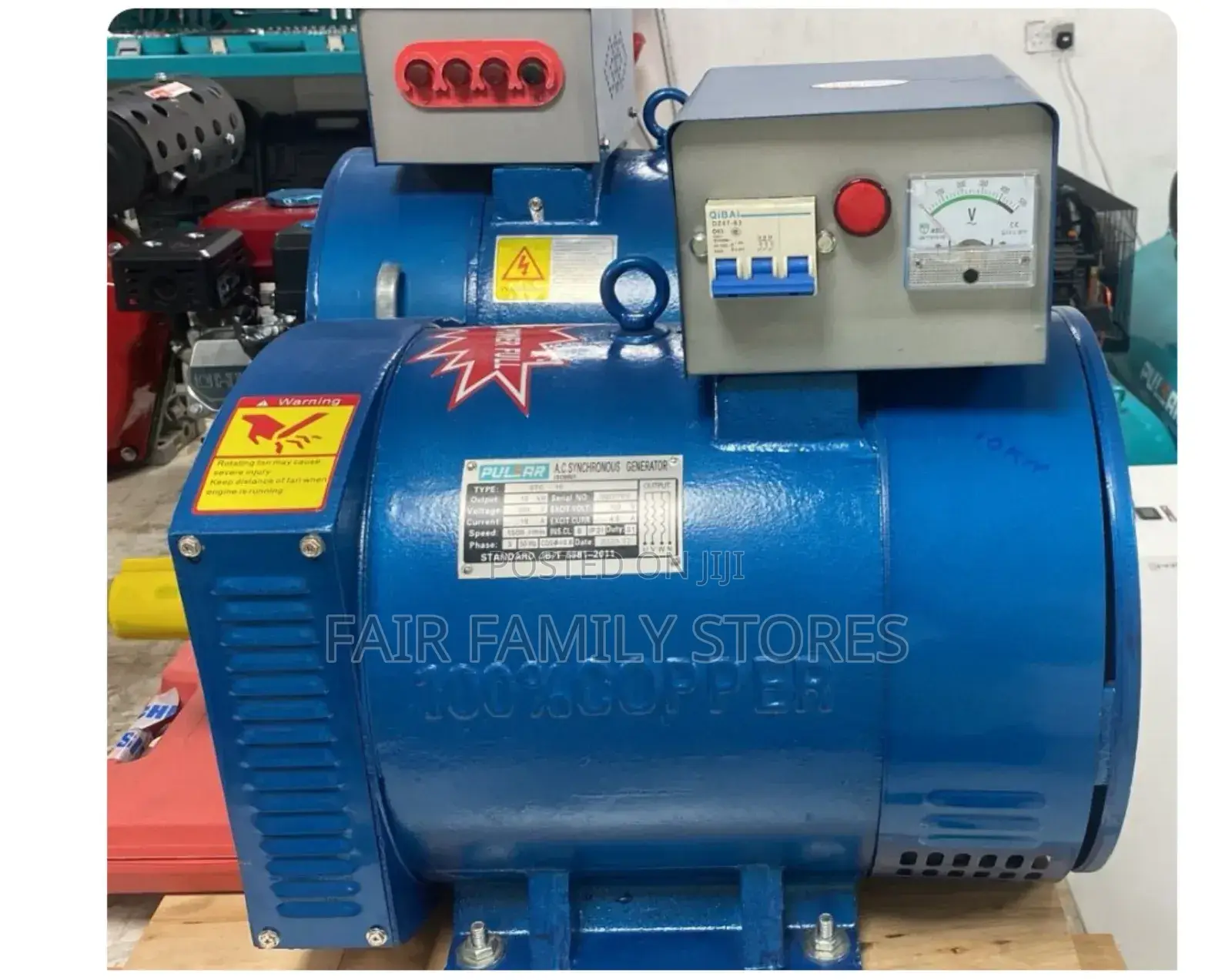 10kw Three Phase Alternator 100% Copper