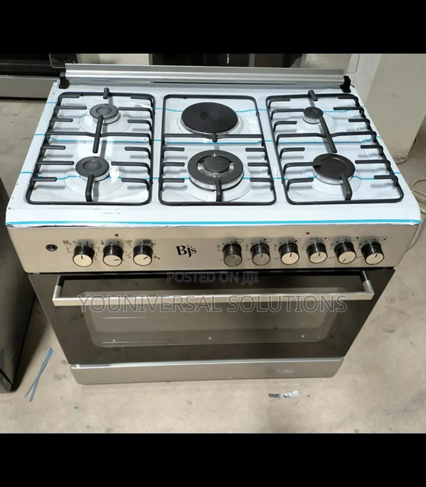 Cooker BJS Silver 60x90 5+1 Hot Plate Gas Cooker