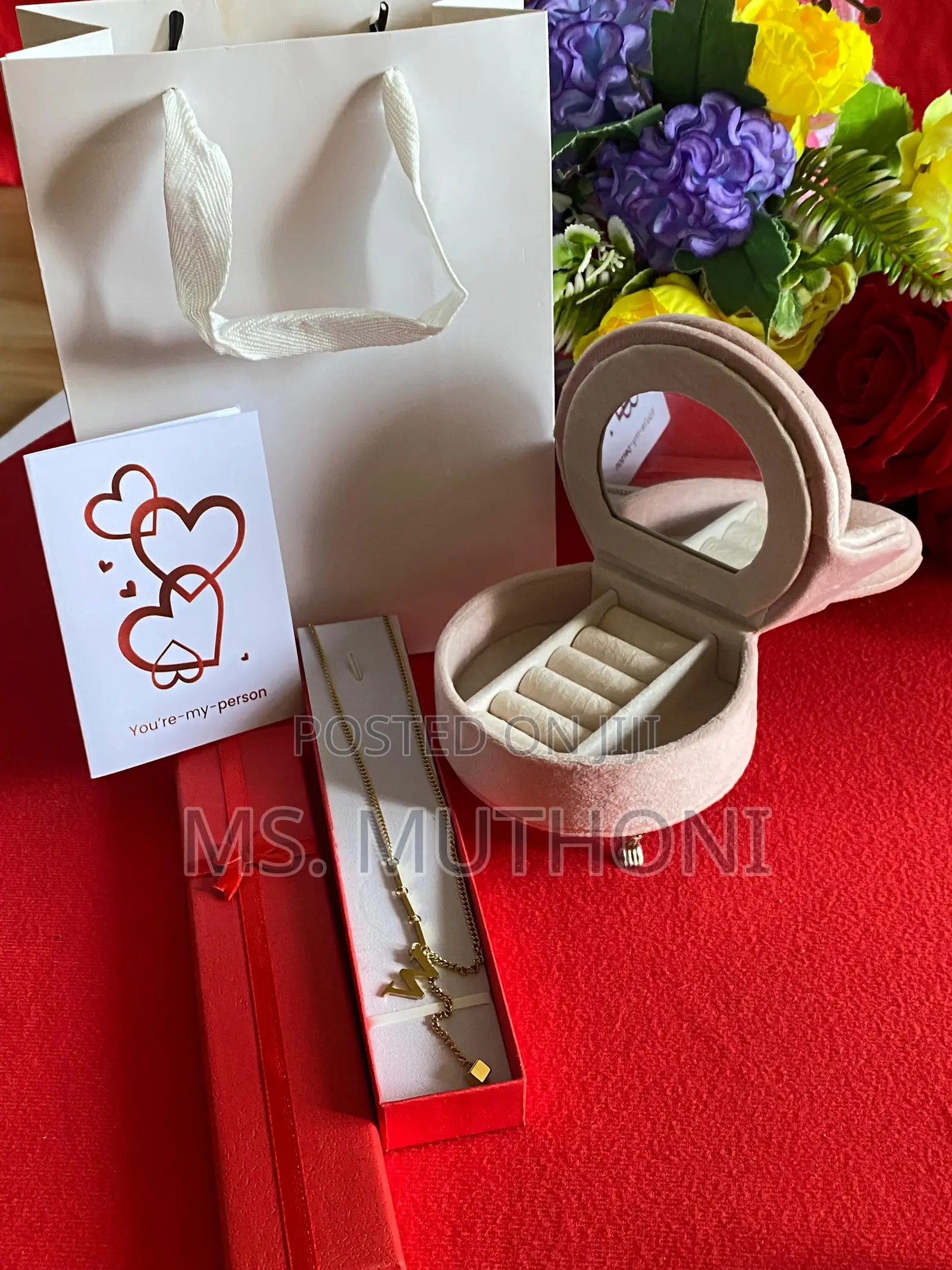 Valentines/Birthday Ladies Set With Jewellery Box