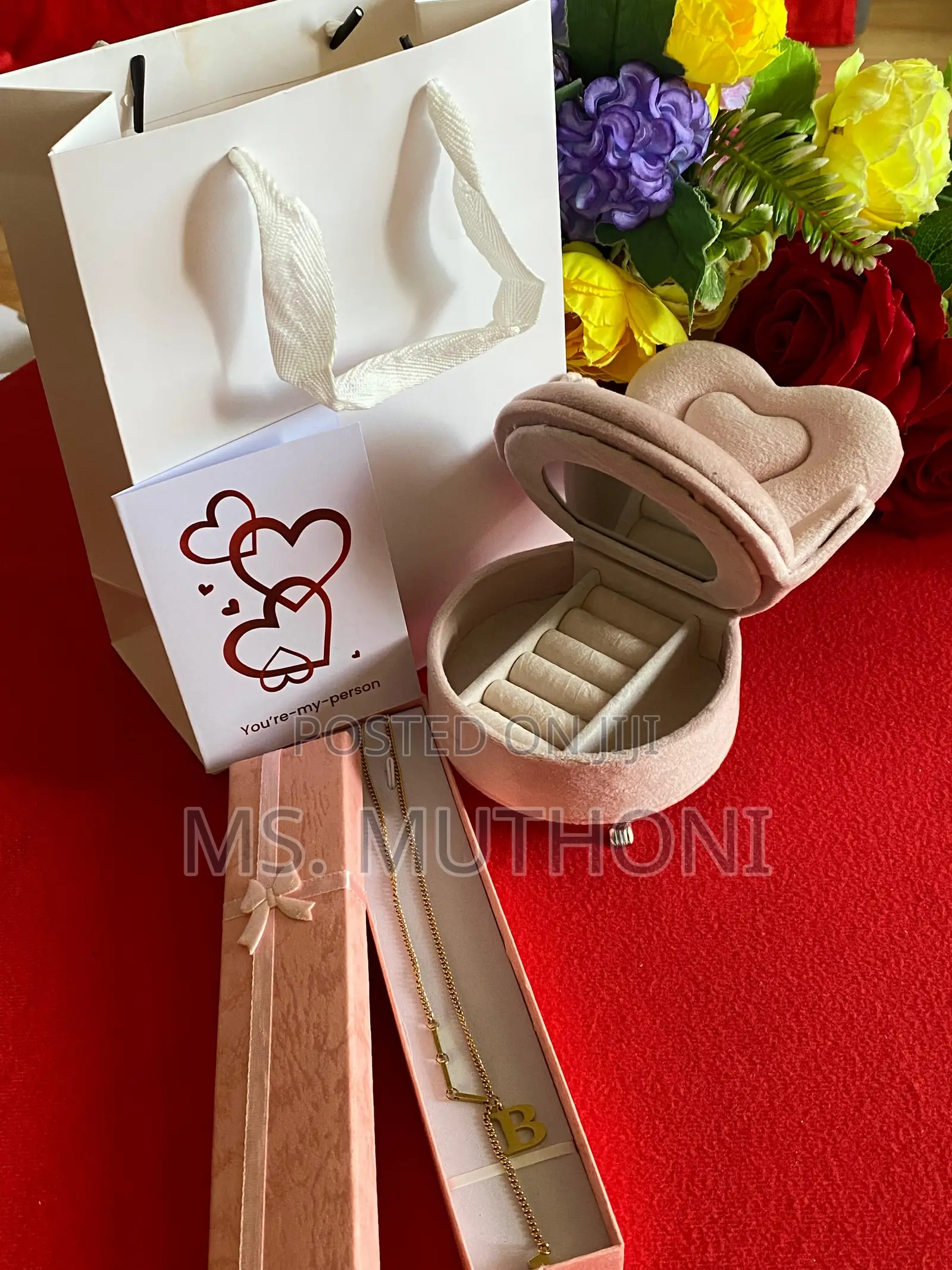 Valentines/Birthday Ladies Set With Jewellery Box