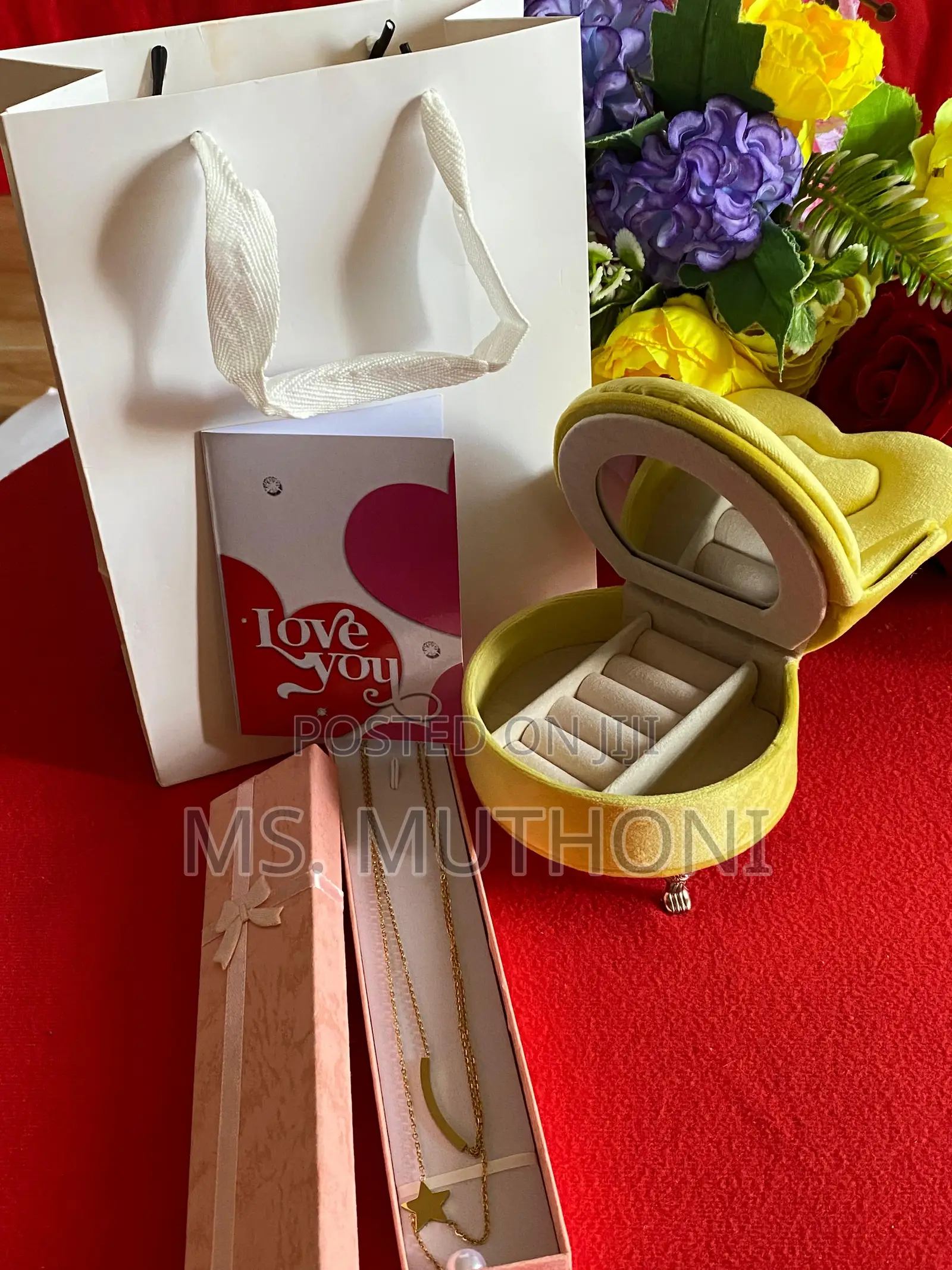 Valentines/Birthday Ladies Set With Jewellery Box
