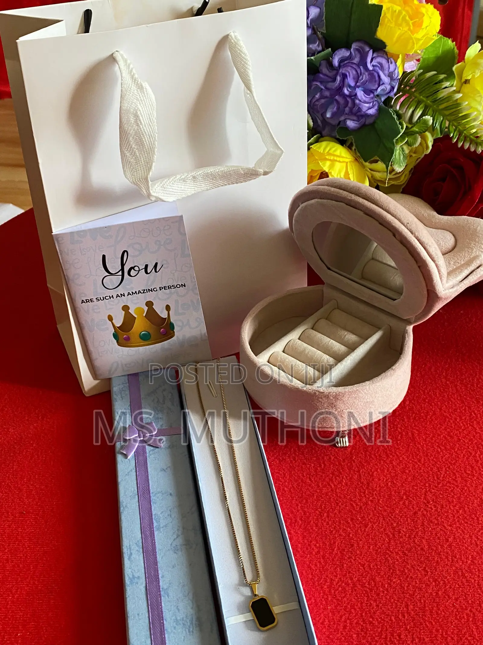 Valentines/Birthday Ladies Set With Jewellery Box