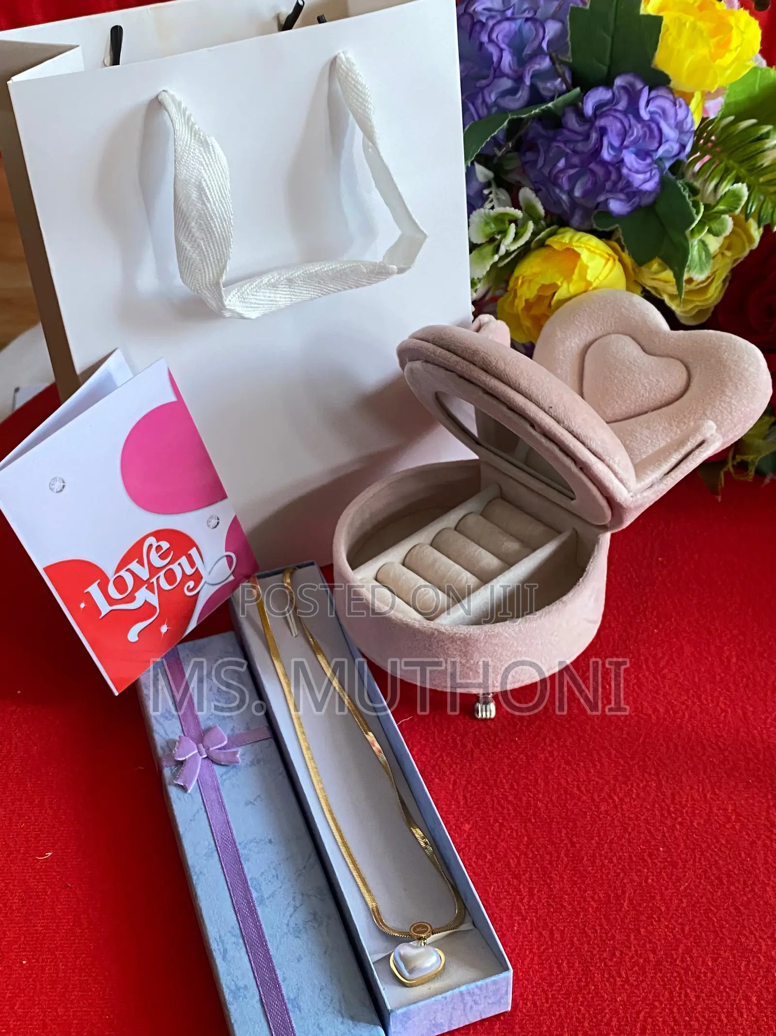 Valentines/Birthday Ladies Set With Jewellery Box