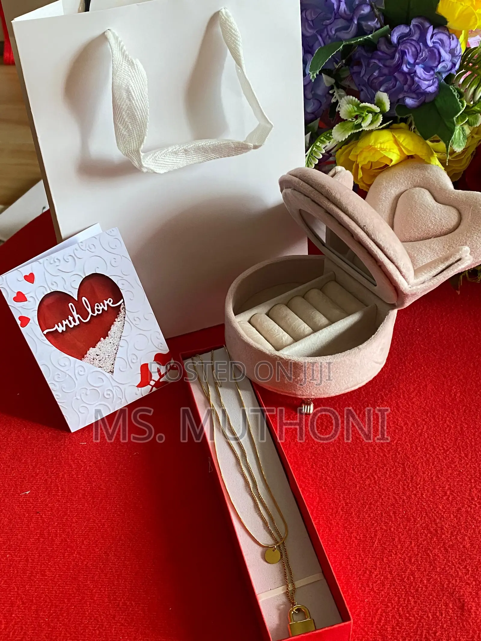 Valentines/Birthday Ladies Set With Jewellery Box