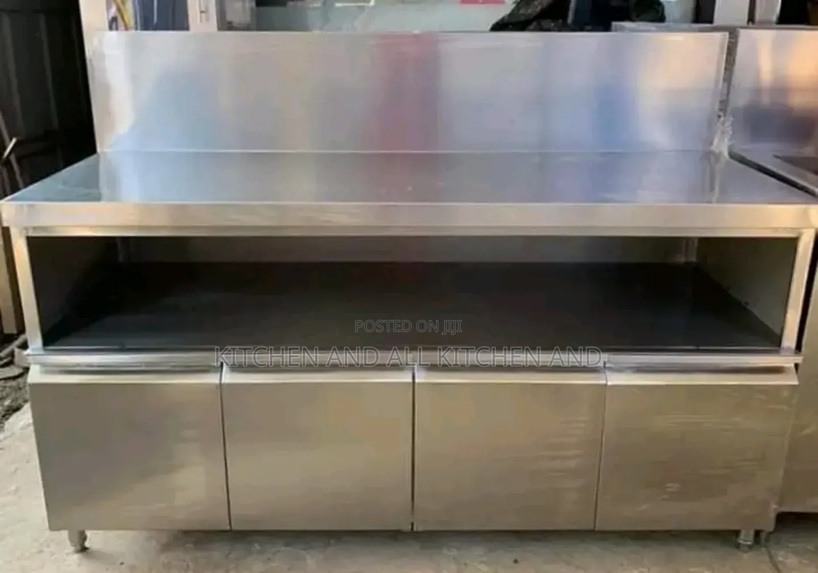 Pure Stainless Steel Cabinet With a Worktop Bowl