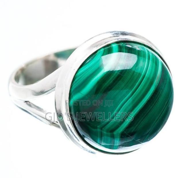 925sterlingsilver Natural Malachite Gemstone Ring