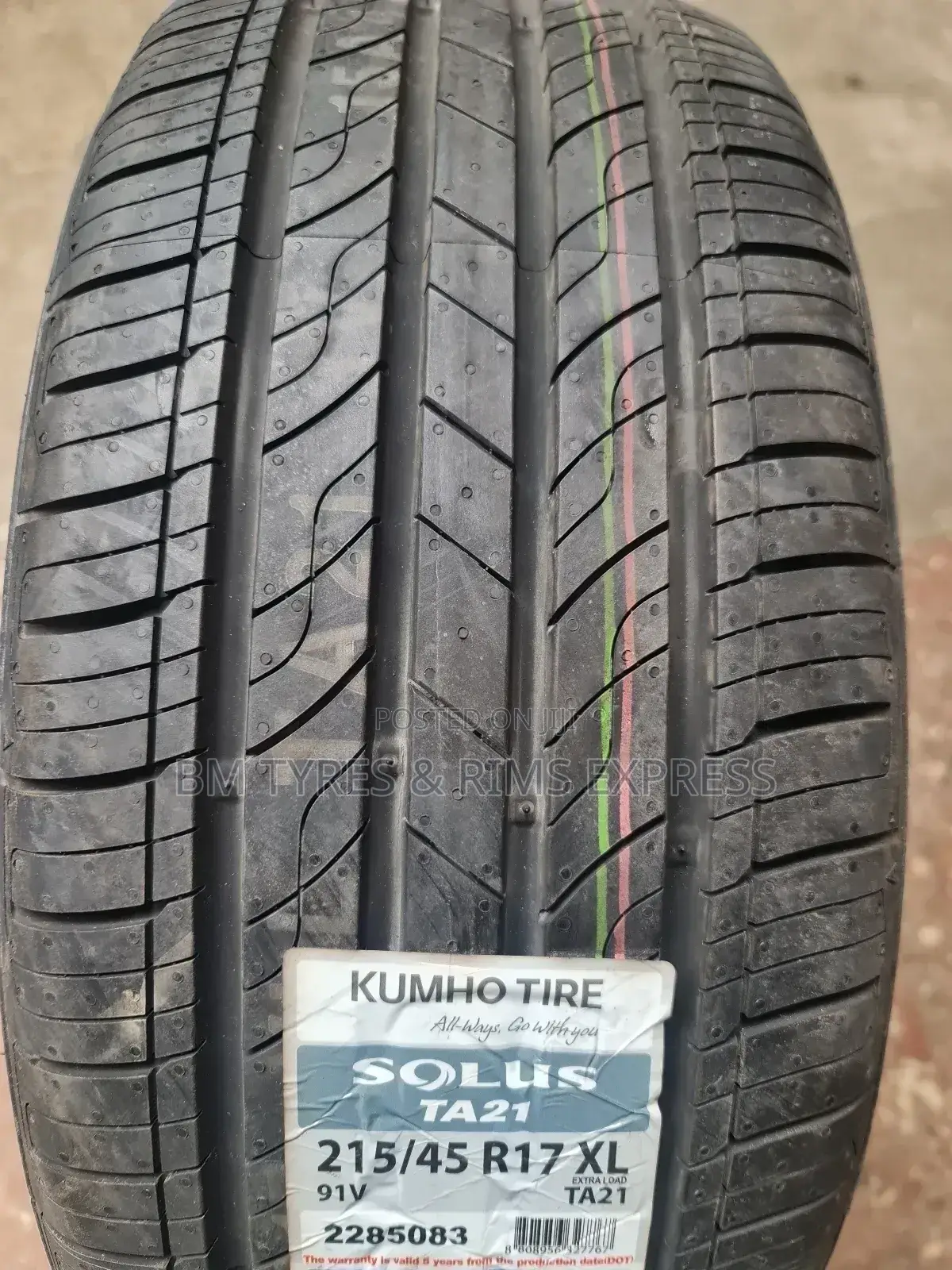 215 /45 R17 KHUMO TYRES (Korea)