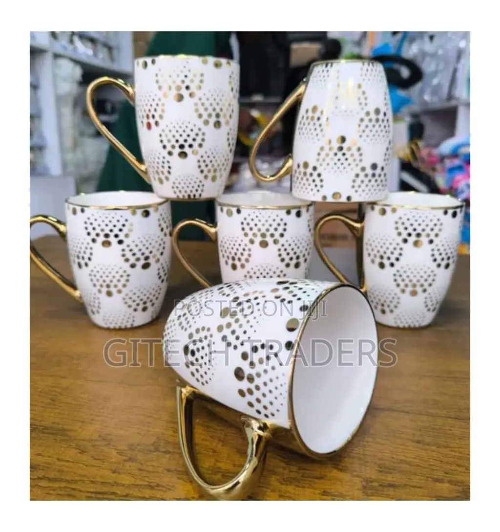 Brand New 6pcs Gold Cups