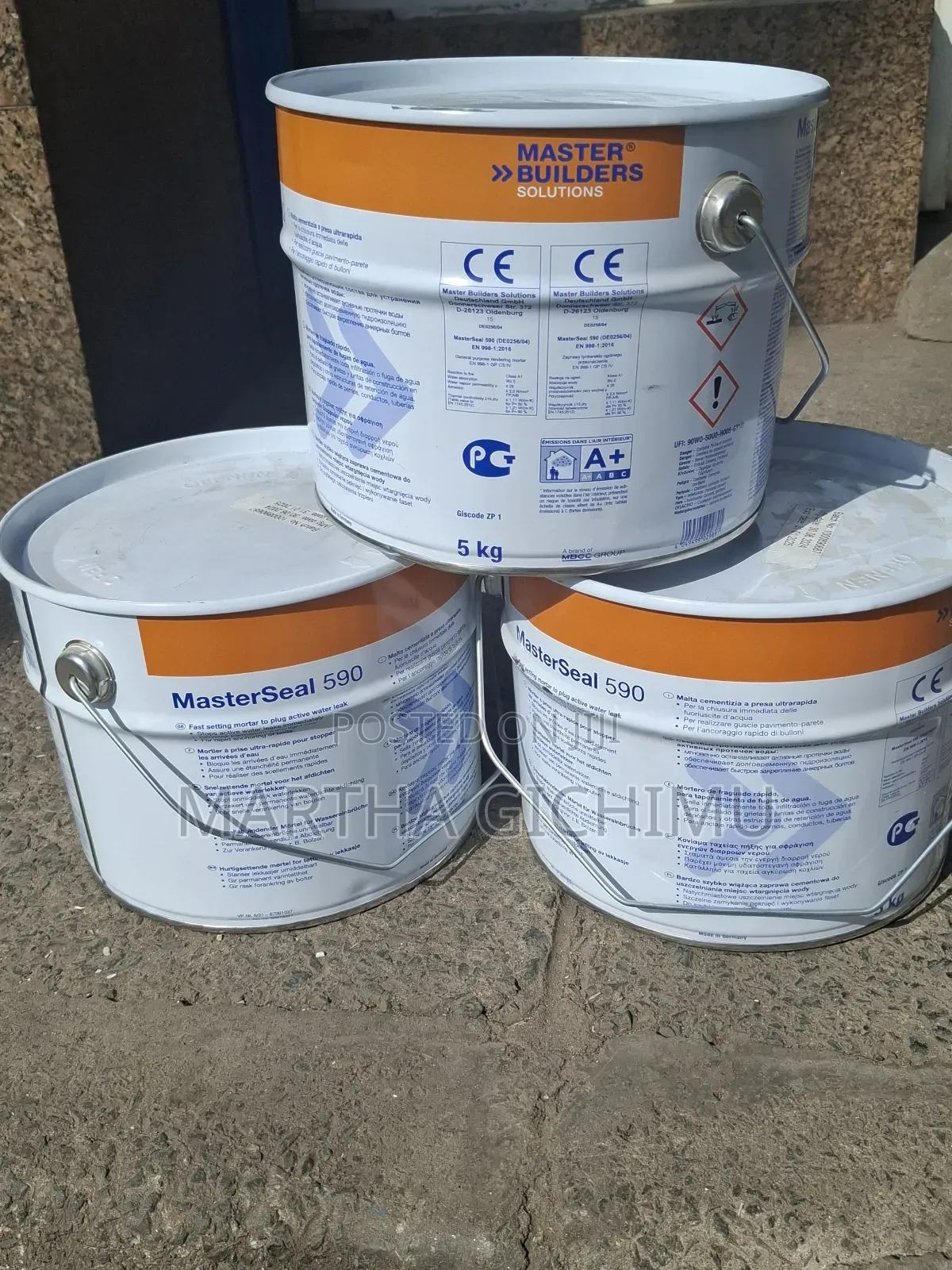 Masterseal 590 ,Fast Setting Mortar for Active Water Leak