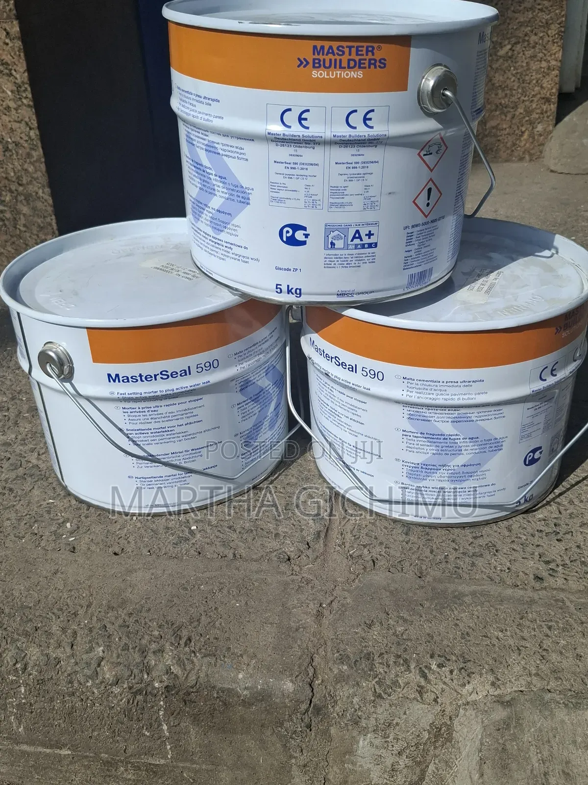 Masterseal 590 ,Fast Setting Mortar for Active Water Leak